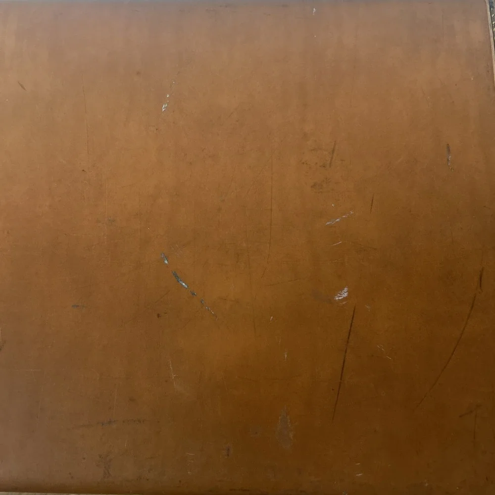 Vintage 1950s SAMSONITE Luggage Leather Suitcase Brown